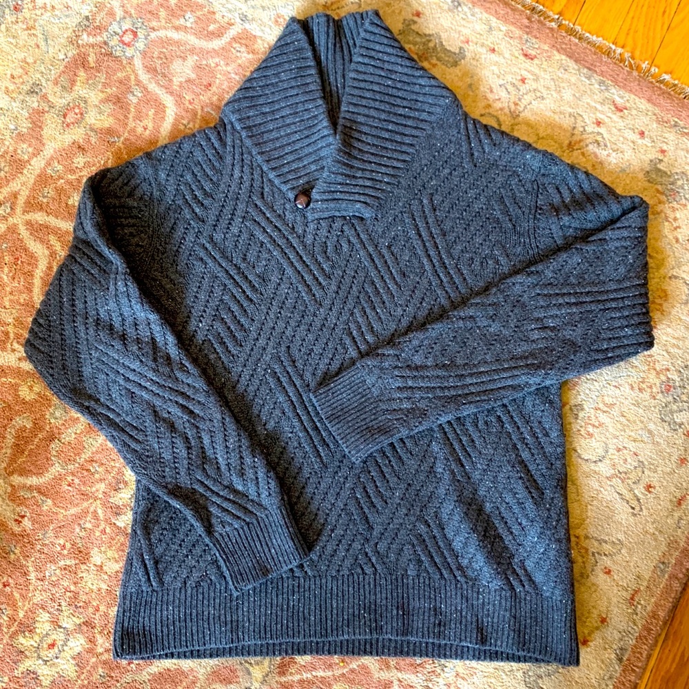 Mens Old Man Grey Knit Sweater